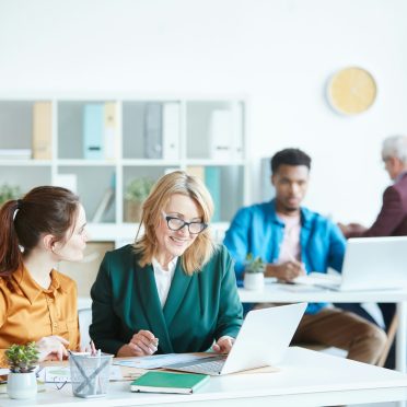 Business people working in team at office